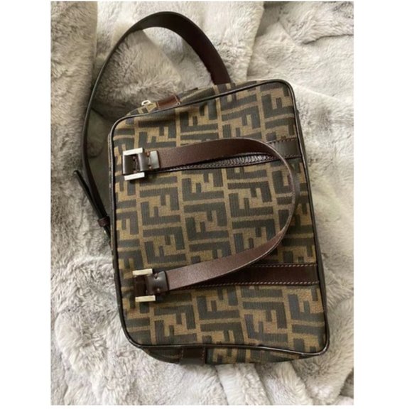 fendi Vintage Handle Zucca Canvas Shoulder Bag - Picture 5 of 11